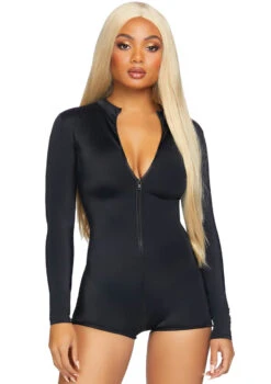 LA-86869, Women's Zipper Romper Costume