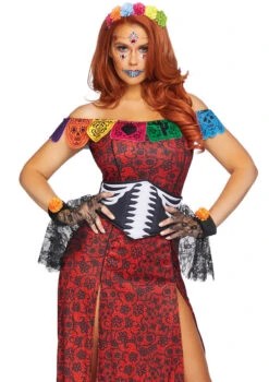 LA-86871, Deluxe Day Of The Dead Beauty Costume