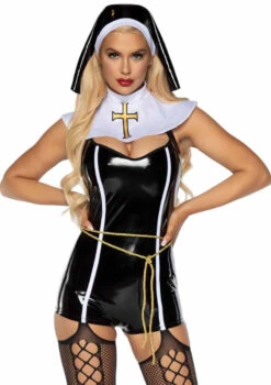 LA-86887, Sinful Sister Costume By Leg Avenue -Funky Lingerie Outlet 86887 01 001 47939.1660422576