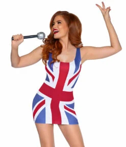 LA86909, British Flag Costume By Leg Avenue
