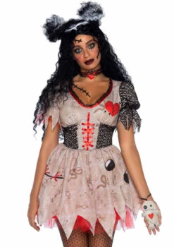 LA86924, Deadly Voodoo Doll Costume By Leg Avenue