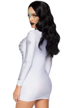 LA86928, Skeleton Dress By Leg Avenue -Funky Lingerie Outlet 86928 whte side 44306.1631899594
