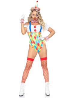 LA86982, Clown Cutie Costume By Leg Avenue -Funky Lingerie Outlet 86982 01 101 47108.1631722869