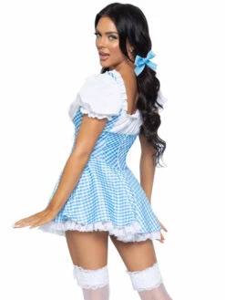 LA86988, Gingham Dress With Split Skirt By Leg Avenue -Funky Lingerie Outlet 86988 002 059 03865.1658012284