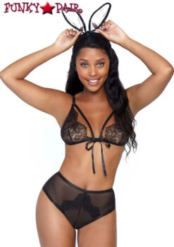 LA87049, Bedroom Bunny Lace Set -Funky Lingerie Outlet 87049 01 001 26329.1582517390