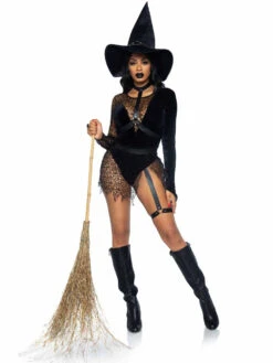 LA87068, Crafty Witch Costume By Leg Avenue -Funky Lingerie Outlet 87068 01 001 46852.1631773105