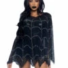 LA87082, Sheer Rhinestone Spiderweb Poncho By Leg Avenue -Funky Lingerie Outlet 87082 001 001 93786.1631812150