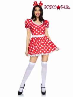 LA87087, Polka Dot Sweetheart Dress By Leg Avenue -Funky Lingerie Outlet 87087 40844.1631768490