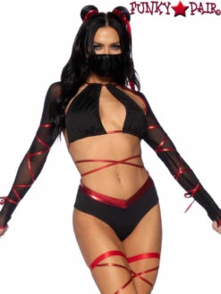 LA87104, Lethal Ninja Costume By Leg Avenue -Funky Lingerie Outlet 87104 003 011 33217.1663135436