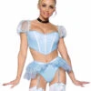 LA87110, Glass Slipper Cinderella Costume By Leg Avenue