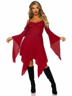 LA87117, Bell Sleeves Dress By Leg Avenue -Funky Lingerie Outlet 87117 01 036 90293.1692829513