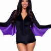 LA87132, Comfy Bat Romper By Leg Avenue