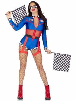 LA87172, Cherry Bomb Racer Costume By Leg Avenue -Funky Lingerie Outlet 87172 03 101 70699.1692810725