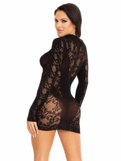 LA87204, Lace Keyhole Mini Dress -Funky Lingerie Outlet 87204 002 001 48509.1700327896