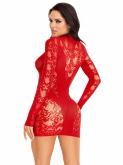 LA87204, Lace Keyhole Mini Dress -Funky Lingerie Outlet 87204 002 003 97738.1700327855