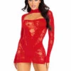 LA87204, Lace Keyhole Mini Dress -Funky Lingerie Outlet 87204 003 003 58837.1700327834