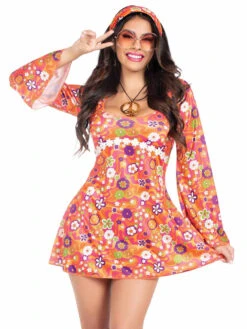 LA87221, Hippie Chick Costume -Funky Lingerie Outlet 87221 001 101 37157.1725486668