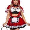 LA87230, Flirty Miss Red Costume 2 LA87230, Flirty Miss Red Costume -Funky Lingerie Outlet 87230 003 096 24633.1725486023