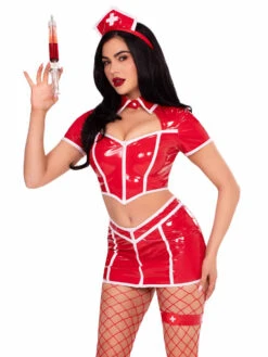 LA87258, Red Alert Nurse Costume -Funky Lingerie Outlet 87258 001 003 05972.1756320223