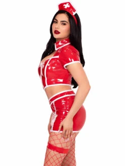 LA87258, Red Alert Nurse Costume -Funky Lingerie Outlet 87258 004 003 93628.1756320210