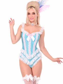 LA87290, Ruffle Bodysuit With Boning -Funky Lingerie Outlet 87290 003 059 61188.1756404823