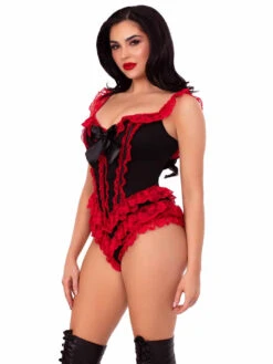LA87290, Ruffle Bodysuit With Boning -Funky Lingerie Outlet 87290 004 011 92234.1756404704