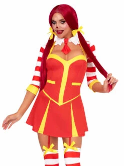 LA87297, Ketchup Clown Costume
