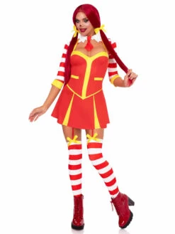 LA87297, Ketchup Clown Costume -Funky Lingerie Outlet 87297 01 101 60322.1756338597