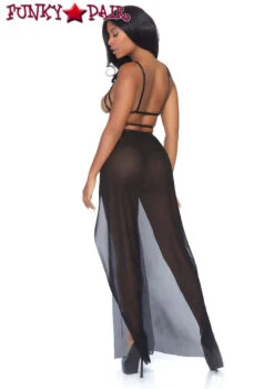 LA88020, Cage Strap Maxi Dress -Funky Lingerie Outlet 88020 02 001 47920.1624515026