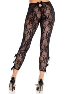 LA8813, Floral Lace Footless Tights -Funky Lingerie Outlet 8813 02 001 32406.1741998233