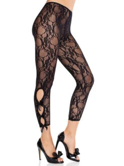 LA8813, Floral Lace Footless Tights -Funky Lingerie Outlet 8813 05 001 92626.1741998227