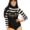 LA-89204, Striped Cat Bodysuit Costume -Funky Lingerie Outlet 89204 01 007 98231.1504685653