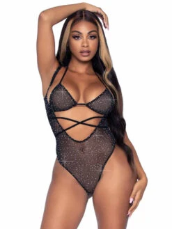 LA89284, Rhinestones Suspender Bodysuit By Leg Avenue -Funky Lingerie Outlet 89284 001 001 00425.1630440549
