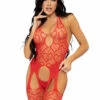 LA89306, Heart Net Suspender Bodystocking -Funky Lingerie Outlet 89306 001 003 69547.1669098304
