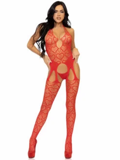 LA89306, Heart Net Suspender Bodystocking -Funky Lingerie Outlet 89306 06 003 06245.1669098314
