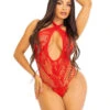 LA89313, Lace And Net Crossover Teddy By Leg Avenue -Funky Lingerie Outlet 89313 006 003 87506.1701935994