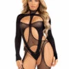 LA89321, Cut Out Teddy And Fishnet Bodystocking Set -Funky Lingerie Outlet 89321 003 001 32484.1708562357