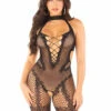 LA89336, Heart And Dotted Net Bodystocking -Funky Lingerie Outlet 89336 001 001 99481.1733214809