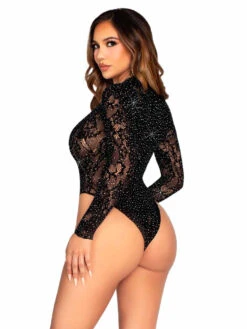 LA89342, Rhinestones Long Sleeves Bodysuit -Funky Lingerie Outlet 89342 002 001 02328.1733213951