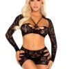 LA89355, Lace Cut-out Top And Matching Boy-Shorts 1 LA89355, Lace Cut-out Top And Matching Boy-Shorts -Funky Lingerie Outlet 89355 001 001 22334.1742449600