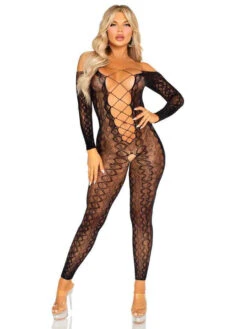LA89357, Python Net Crotchless Footless Bodystocking -Funky Lingerie Outlet 89357 03 001 35010.1742445282