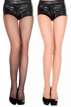 MUSIC LEGS ML-90038, Sparkle Rhinestone Fishnet Pantyhose