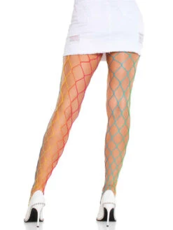 LA9010, Rainbow Fence Net Tights -Funky Lingerie Outlet 9010 02 101 68339.1741994439