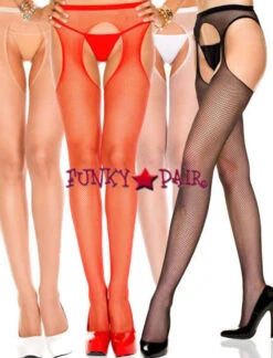 MUSIC LEGS ML-903, Fishnet Suspender PantyHose