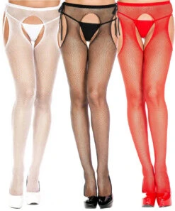 MUSIC LEGS ML-904, Fishnet Suspender Pantyhose