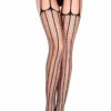 ML-914, Hexagon Holes Suspender Pantyhose -Funky Lingerie Outlet 914 front 26924.1660023849