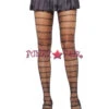 LA-9161, Fishnet PantyHose With Striped Net -Funky Lingerie Outlet 9161 96472.1406827733