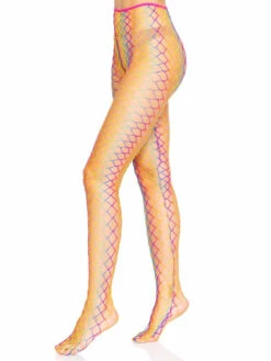 LA-9235, Rainbow Woven Net Tights By Leg Avenue -Funky Lingerie Outlet 9235 05 318 99296.1683011094