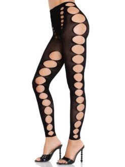 LA9243, Cutout Footless Tights -Funky Lingerie Outlet 9243 04 001 92713.1741929459