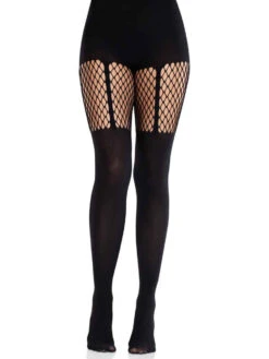 LA9245, Opaque Garter Illusion Tights -Funky Lingerie Outlet 9245 03 001 41445.1741994767